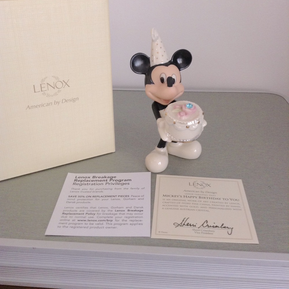 Certified Lenox Mickey Mouse statue.